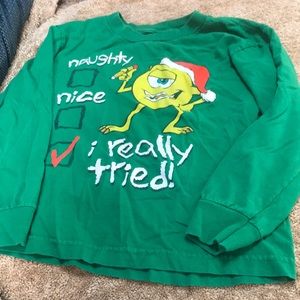 MIKE WAZOWSKI!!! Monsters Inc. long sleeve shirt 😃💚